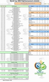 World Cup 2006 Tournament Calendar 1.1 screenshot