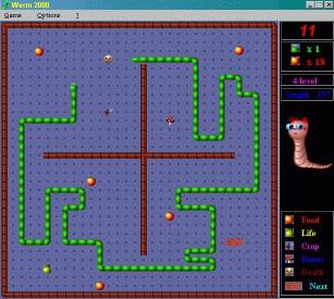 Worm 2000 1.18 screenshot