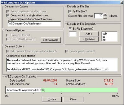WS:Compress Out 1.03.0002 screenshot