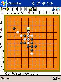 xGomoku for Pocket PC 1.1 screenshot xGomoku for Pocket PC 1.1 screenshot