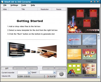 Xilisoft AVI 2 DVD Converter 2.0.13.083 screenshot Xilisoft AVI 2 DVD Converter 2.0.13.083 screenshot