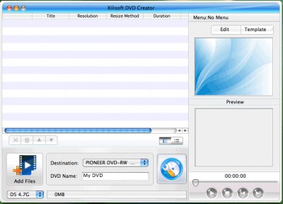 Xilisoft DVD Creator for Mac 3.0.27.080 screenshot Xilisoft DVD Creator for Mac 3.0.27.080 screenshot