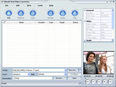 Xilisoft DVD to iPod Suite 3 4.7.82.091 screenshot Xilisoft DVD to iPod Suite 3 4.7.82.091 screenshot