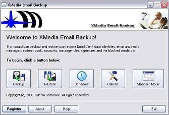 XMedia EMail Backup Personal Gold Edition 3.0.1 screenshot XMedia EMail Backup Personal Gold Edition 3.0.1 screenshot