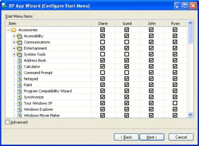 XP App Wizard 1.1 screenshot XP App Wizard 1.1 screenshot
