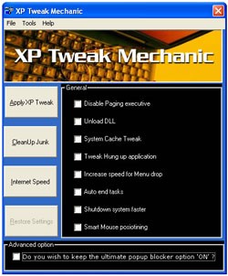 Xp Tweak Mechanic 1.7 screenshot