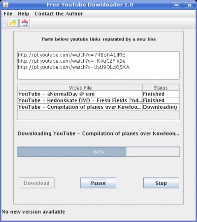 YouTube Downloader+ 1.7 screenshot YouTube Downloader+ 1.7 screenshot