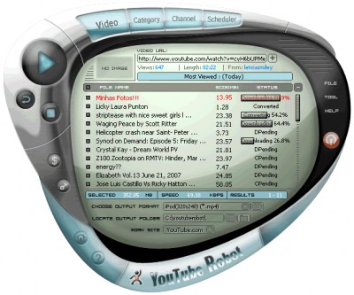 YouTube Robot 2.0.2007 screenshot YouTube Robot 2.0.2007 screenshot