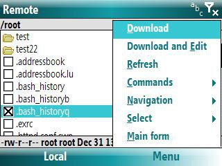 zaSFTP for Smartphone 1.6.0 screenshot zaSFTP for Smartphone 1.6.0 screenshot