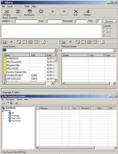 Zilla FTP and Download Manager 6.0.0.0 screenshot Zilla FTP and Download Manager 6.0.0.0 screenshot