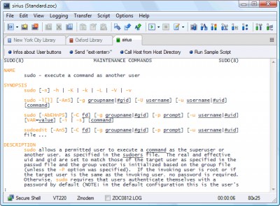 ZOC Terminal (SSH/ Telnet/Serial Client) 6.41 screenshot