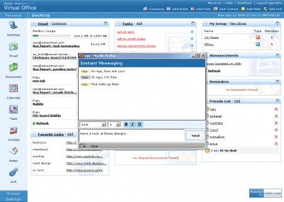 Zoho Virtual Office 3.2 screenshot