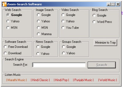 Zoom Seach Software 1.0 screenshot