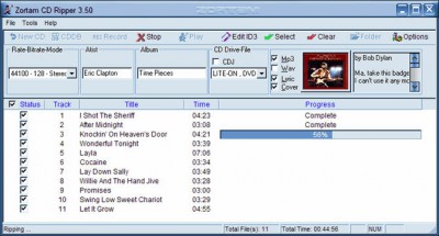 Zortam CD Ripper 3.00 screenshot Zortam CD Ripper 3.00 screenshot