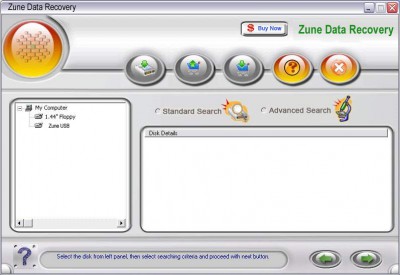 Zune Data Recover 6.4.7.1218 screenshot Zune Data Recover 6.4.7.1218 screenshot
