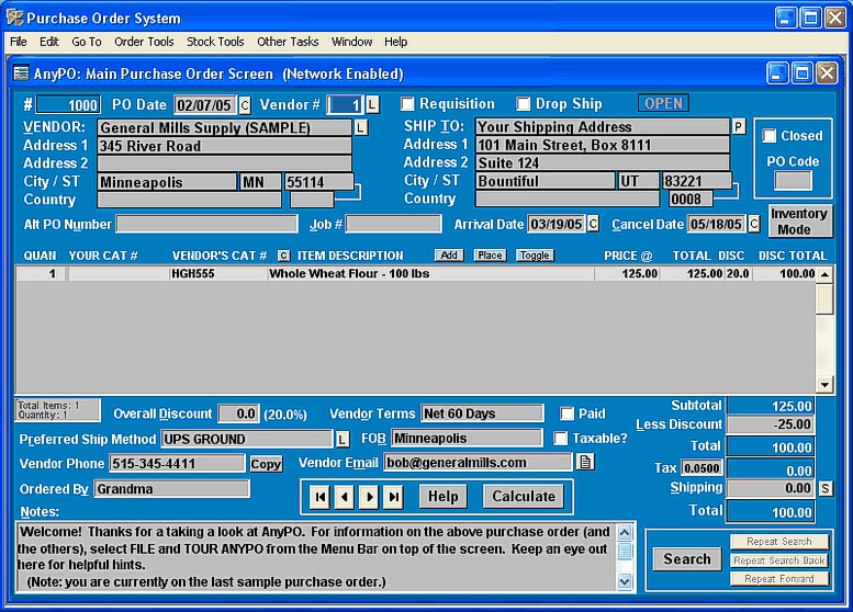 purchase order system. AnyPO: Purchase Order System