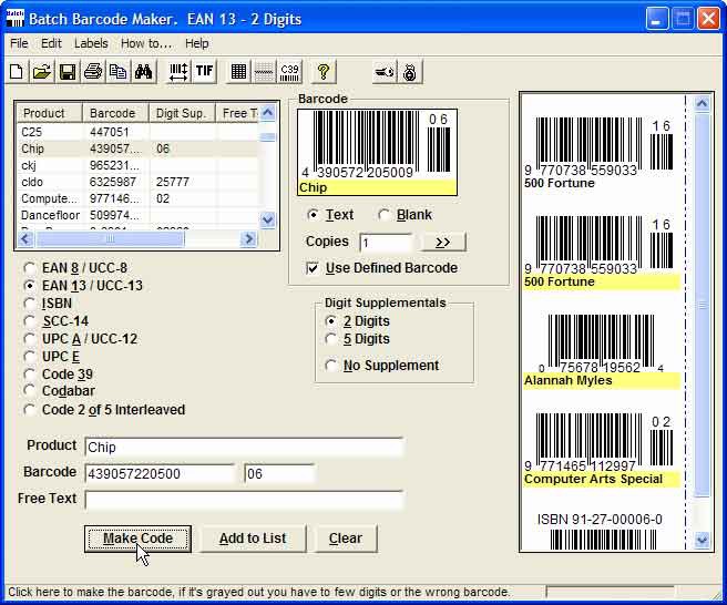 Batch Barcode Maker 3.95