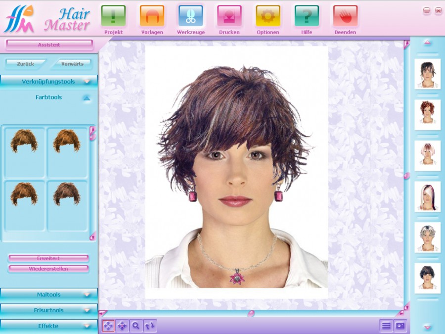 virtual hair style