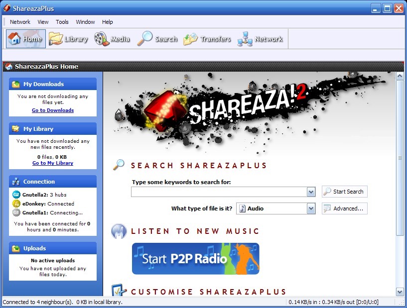shareaza file sharing