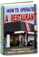 How To Operate A Restaurant 1.0 How To Operate A Restaurant 1.0