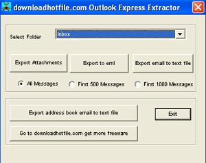 Free Outlook Express Extractor 1.05 screenshot