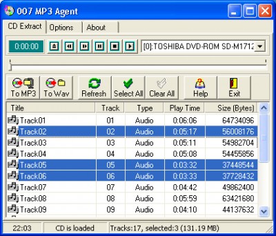 007 MP3 Agent 2.2.2 screenshot