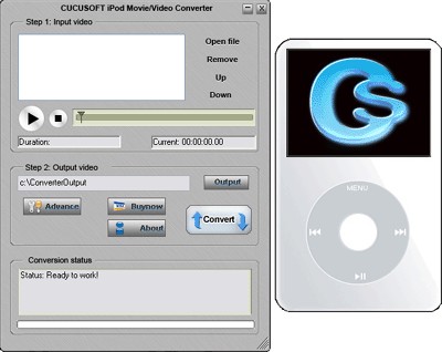 1 - iPod Movie/Video Converter 3.06 screenshot