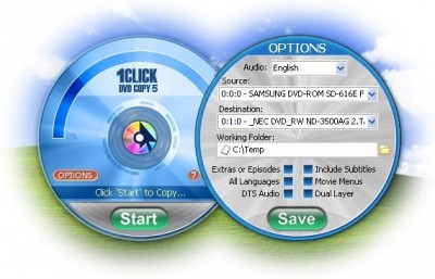1 click DVD Copy 5.0.5.5 screenshot