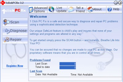1 Click PC Fix 3.5 screenshot