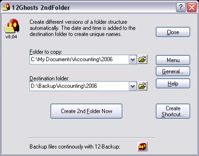 12Ghosts 2ndFolder 9.70 screenshot