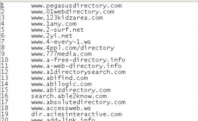 200 Free directory list 1.01 screenshot
