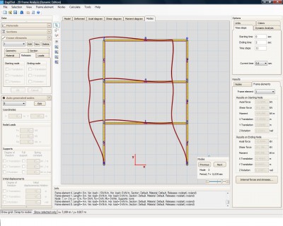 2D Frame Analysis Dynamic Edition 2.0 screenshot