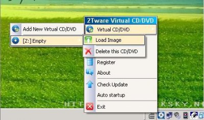 2Tware Virtual CD DVD 2.0.6 screenshot
