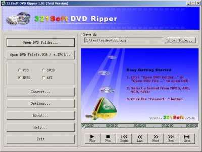 3 2 1 - DVD Ripper 1.0210.243 screenshot