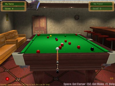 3D Live Snooker 2.72 screenshot