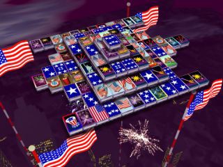 3D Magic Mahjongg - 4th of July 1.50 screenshot