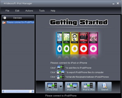 4Videosoft iPod Manager 4.0.22 screenshot