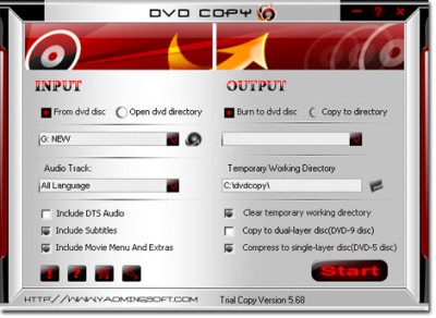 A-one DVD Copy 7.6.3 screenshot
