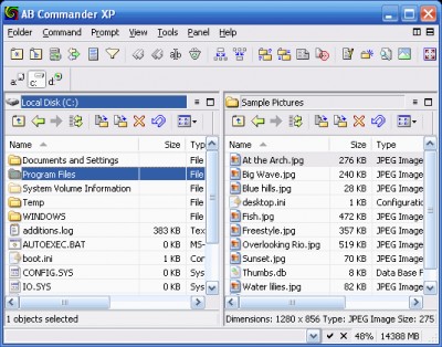 AB Commander XP 6.95 screenshot