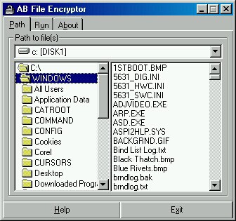 AB File Encryptor 3.08 screenshot