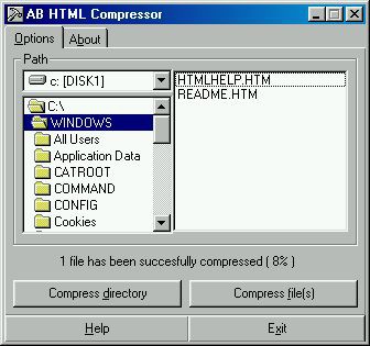 AB HTML Compressor 2.34 screenshot