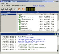Abacre Web Site Uploader 1.3 screenshot