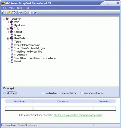 ABC Amber ScrapBook Converter 2.04 screenshot