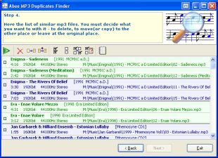 Abee MP3 Duplicates Finder 3.0 screenshot