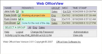 Able Web OfficeView 3.94 screenshot