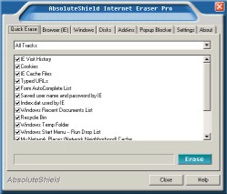 AbsoluteShield Internet Eraser Pro 4.00 screenshot