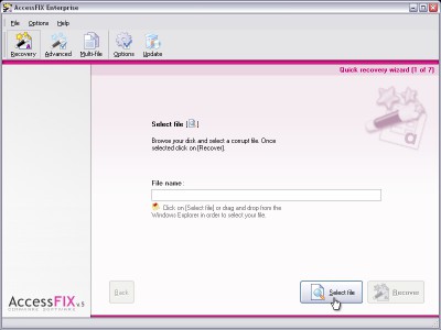 AccessFIX Database Recovery 5.90 screenshot