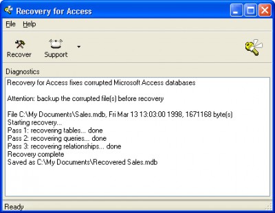 AccessRecovery 2.2.409 screenshot
