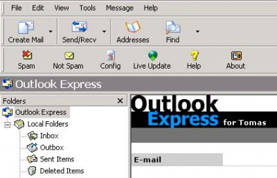Accurate Spam For Outlook Express 1.2 screenshot