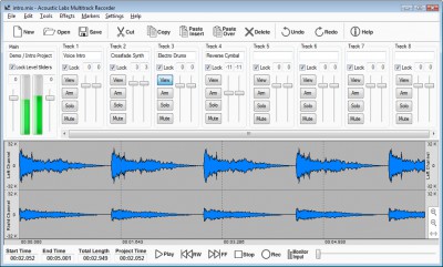 Acoustic Labs Multitrack Recorder 3.3 screenshot
